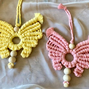 Makramee Schmetterling ätherisches Öl Diffusor | Aromatherapie | Makramee Ornament | Frühling Dekor