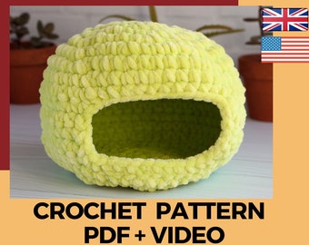 Crochet Leopard Gecko House Pattern: Plush Pet Cave (PDF Pattern)