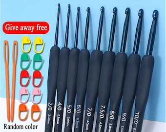 Kit Crochet Ergonomique Poignées Souples Ensemble 9