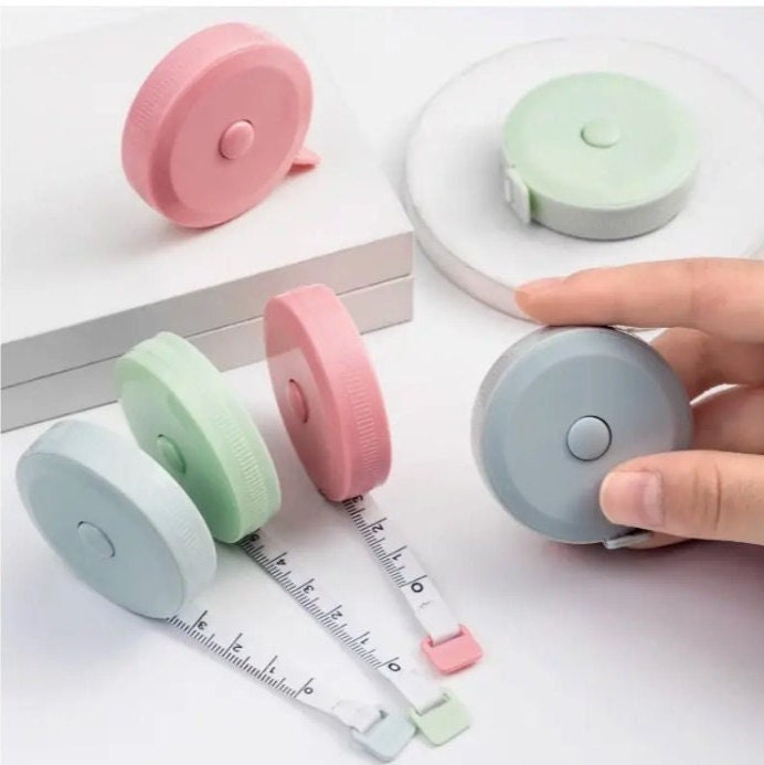 1pc White Soft Measuring Tape For Body Measurements, Including Chest,  Waist, Hips And Leg Circumference
