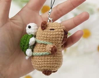 カピバラかぎ針編みキット、カピバラあみぐるみかぎ針編みキット、犬猫