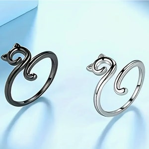 2 pcs Opening Adjustable Crochet Thread Ring, Finger Yarn Guide, Kitten Knitting Tool, Personality Creative Special Jewelry Making USA