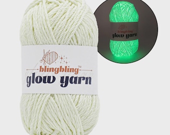 Glow in the Dark Polyester Yarn, Crochet Knitting DIY Arts