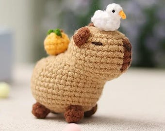 カピバラかぎ針編みキット、カピバラあみぐるみかぎ針編みキット、犬猫