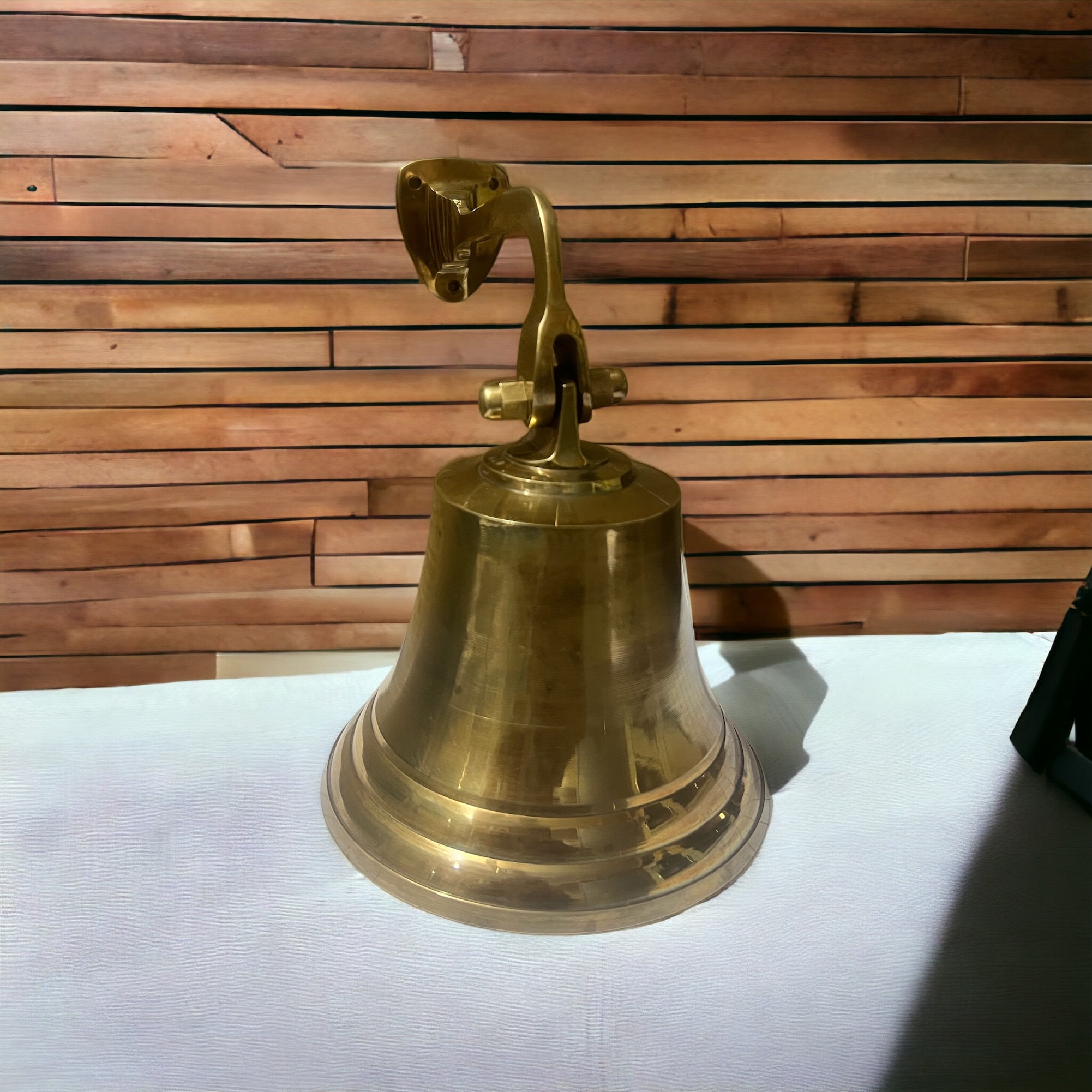 Nautical Bell - Antique Brass Finish - 19