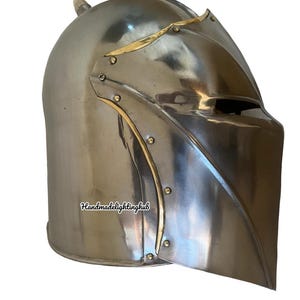 Tempelritter Barbuta Helm / Barbuta Helm / Knights Templar LARP Rüstung / LARP Rüstung Mittelalter Cosplay Kostüme