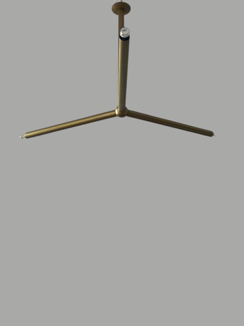 真鍮スプートニクシャンデリア：ミッドセンチュリーモダン3アーム