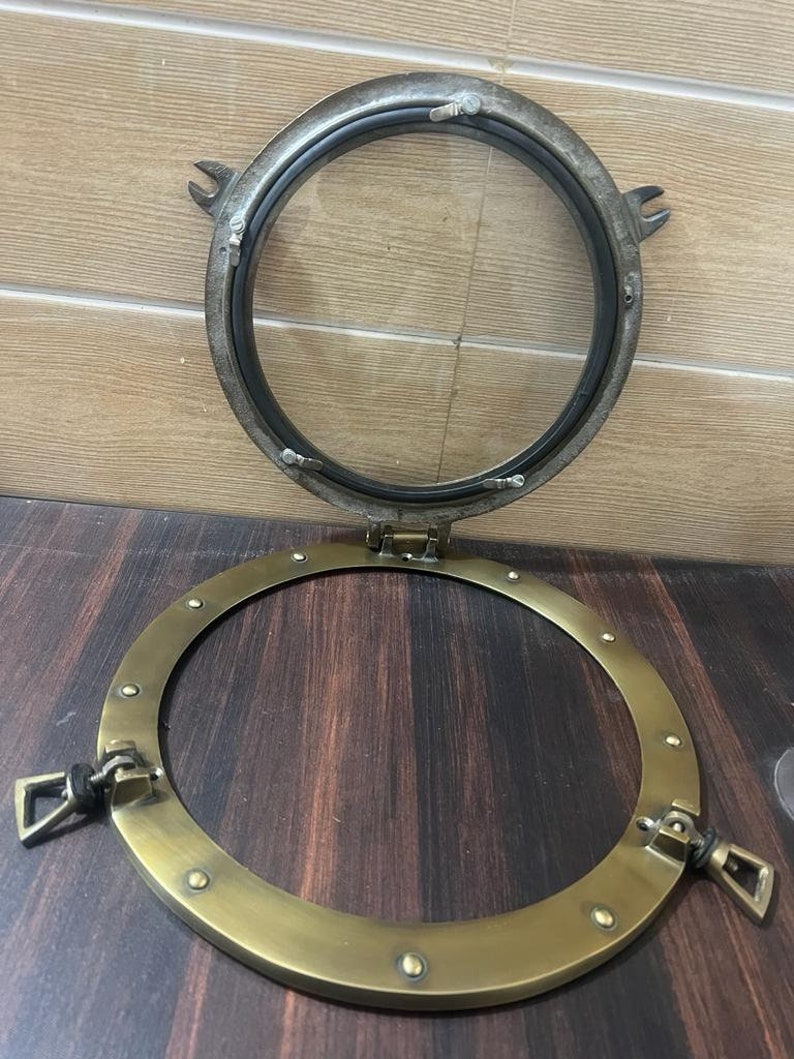Antique Brass/ Silver Ship Porthole Window Mirrors /porthole Aluminum