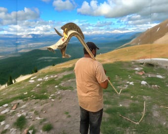 Handmade 6ft Brass Carnyx Celtic War Horn  Tintignac & Deskford Replica