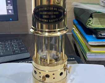 Nautical Brass Oil Lamp – Maritime Kerosene Lantern, Coastal Decor