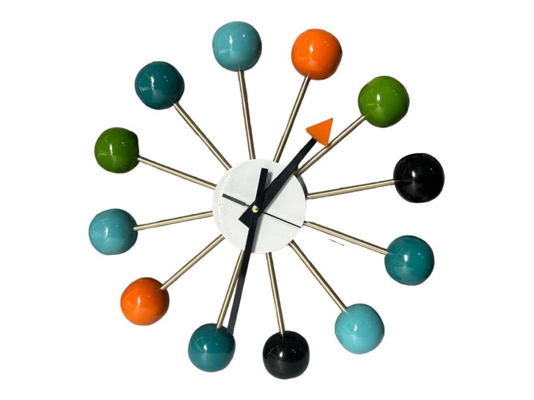 George Nelson Ball Wall Clock Replica |mid Century 1950s