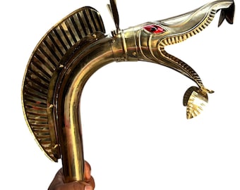 Handmade 6ft Brass Carnyx Celtic War Horn Tintignac & Deskford Replica