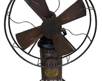 Ventilador de vapor de aceite de queroseno / Ventilador Steampunk con motor Stirling coleccionable en funcionamiento / Decoración para el hogar y la oficina / Reproducción
