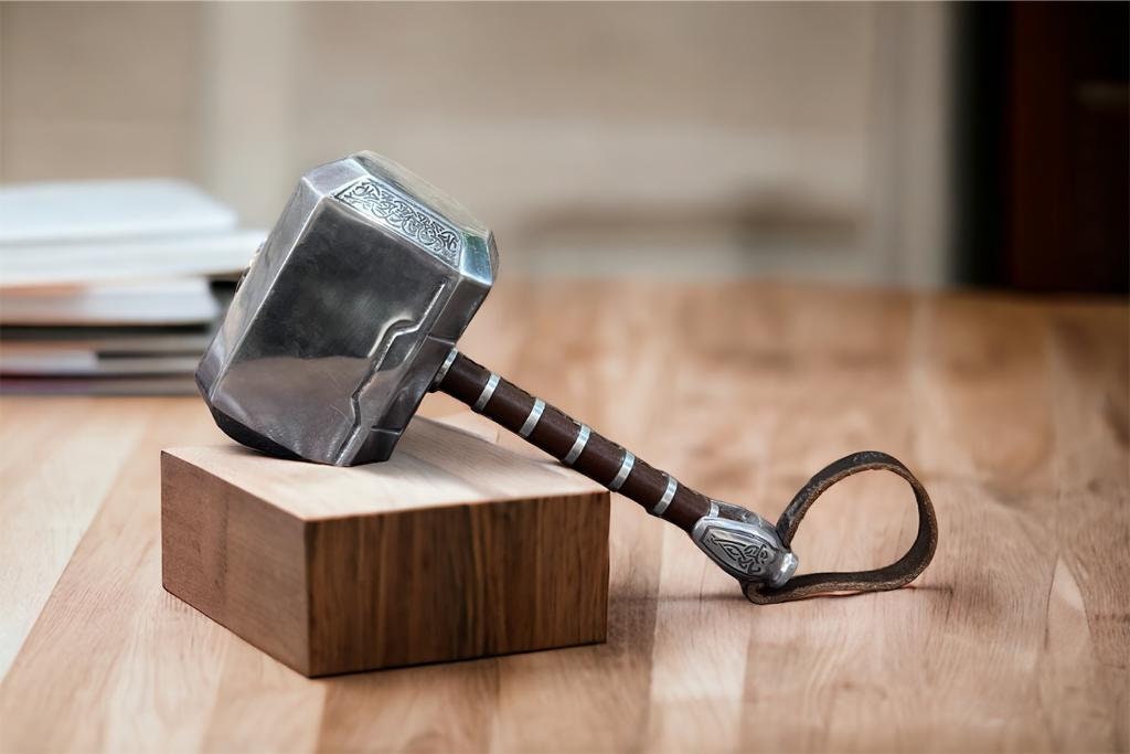 Thor Hammer Replica Metal & Resin Mjolnir Replica for Cosplay and Movie