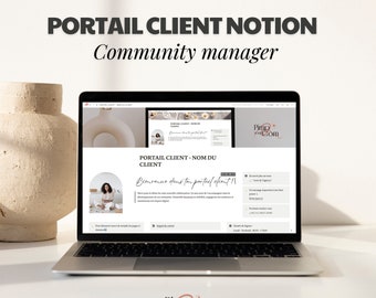 Template Notion French customer portal for community manager