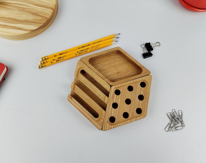 Desk Organizer Set, Wooden Office Organizer, Desktop Tray, Desk Accessories,