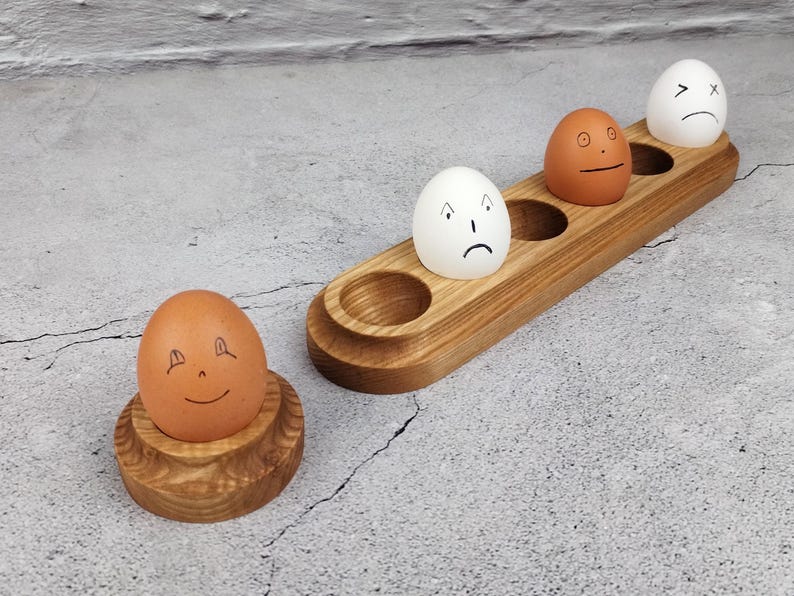 Wood Egg Holder, Chicken Egg Tray - Sustainable Kitchen Organizer - Etsy