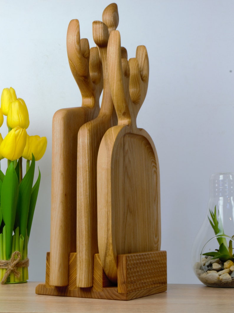 Cutting board stand, Cutting Board Holder, Cutting Board Display, Serving Board Stand, Storage board, wooden stand, cheese board stand