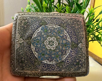 Gilded Silver Russian Cloisonné Cigarette Case, 19th Century