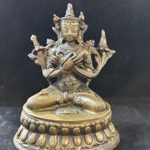 Beautiful 19th Century Tibetan Bronze Buddha, Home Decor