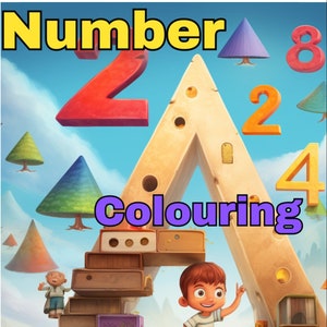 Number colouring book for kids: Numbers illustrations with Memory items for kids