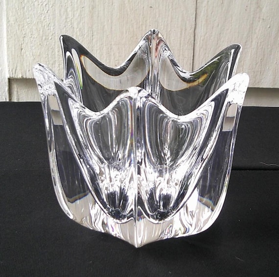 オレフォス ベルチューリップ花瓶 クリスタルキャンドルホルダー