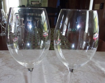 LEONARDO TEQTON Clear Crystal 10-1/2 in. White Wine Glasses Set of 2