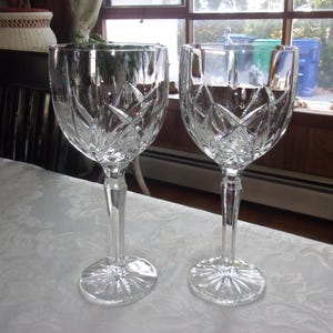 Set of 2 Marquis by Waterford Crystal Brookside All Purpose Wine Glasses 8  1/2" - Etsy
