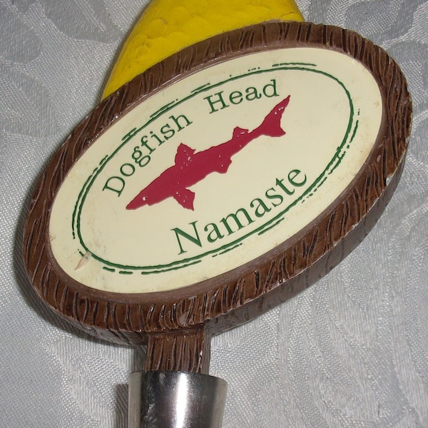 Poignée de robinet à bière Shark Head Namaste IPA requin jaune jaune