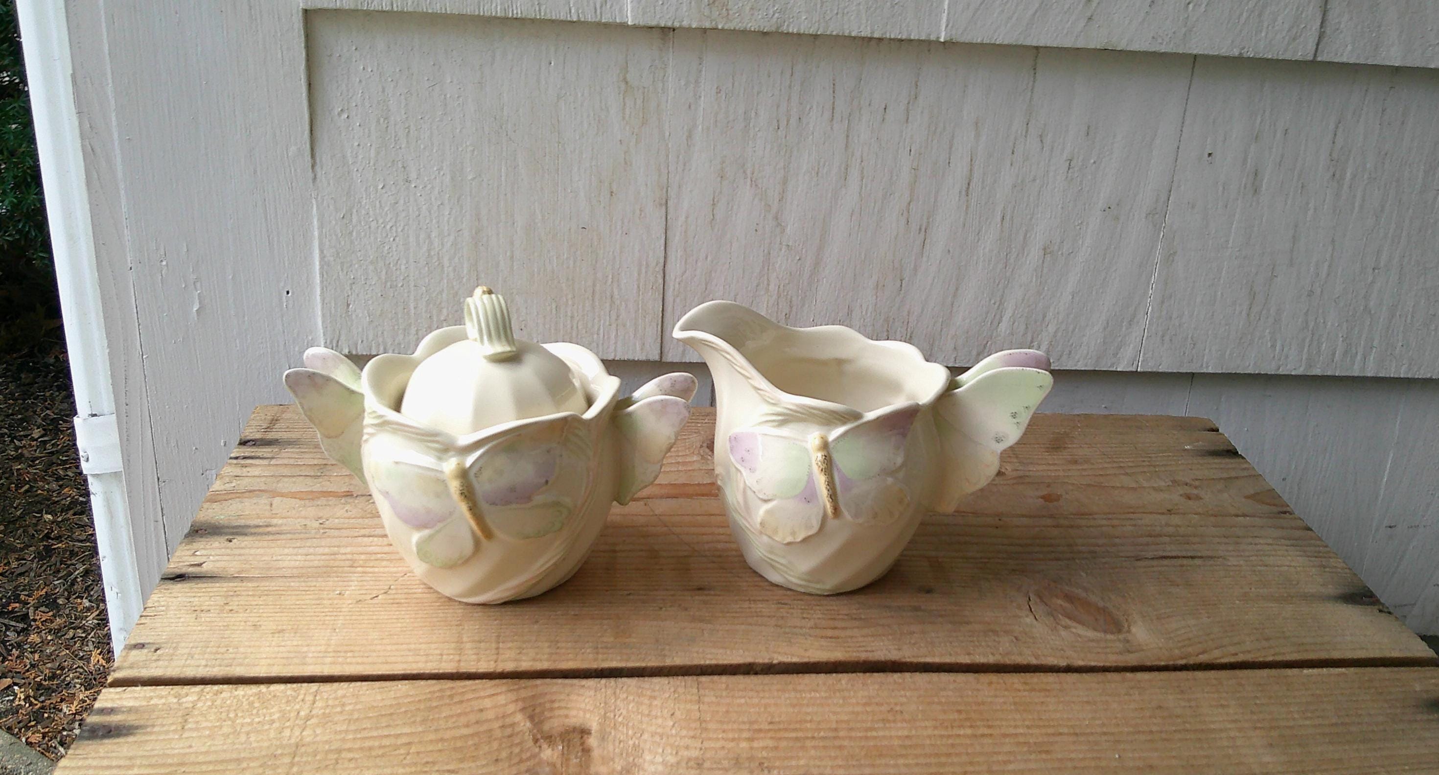 Lenox Stocking Splendor Lenox Garden Splendor Collection Butterfly Sugar & Creamer Set - Etsy