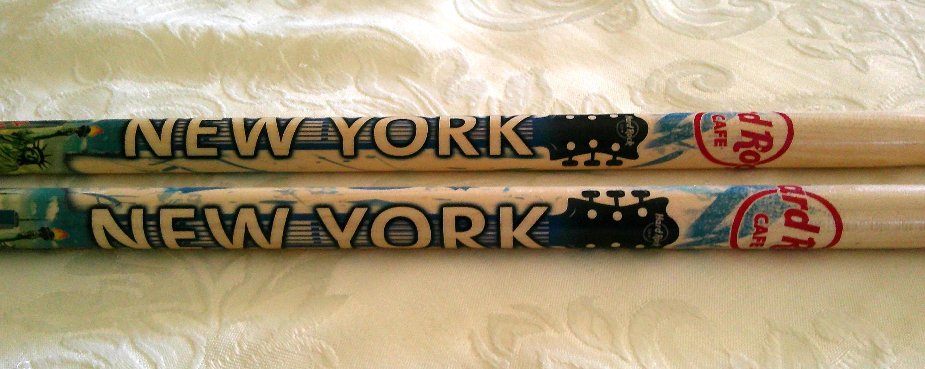Hard Rock Cafe New York City Country Colors City Art Drumsticks 