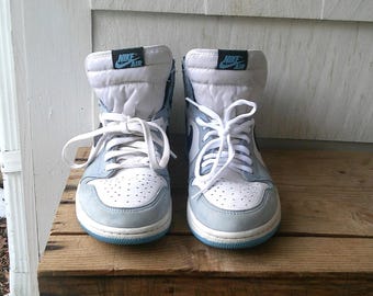 Zapatillas de baloncesto Jordan 1 Retro OG High University Blue, talla 10, para hombre