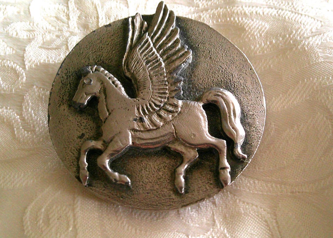 Pegasus Winged Horse Fantasy Mythical Belt Buckle Instyle  display picture 3