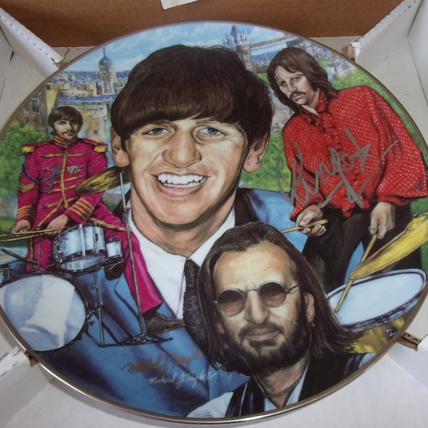 Ringo Starr Autograph Artist Signature Michael J. Taylor Gartlan Plate 1996 Beatles Artist Proof