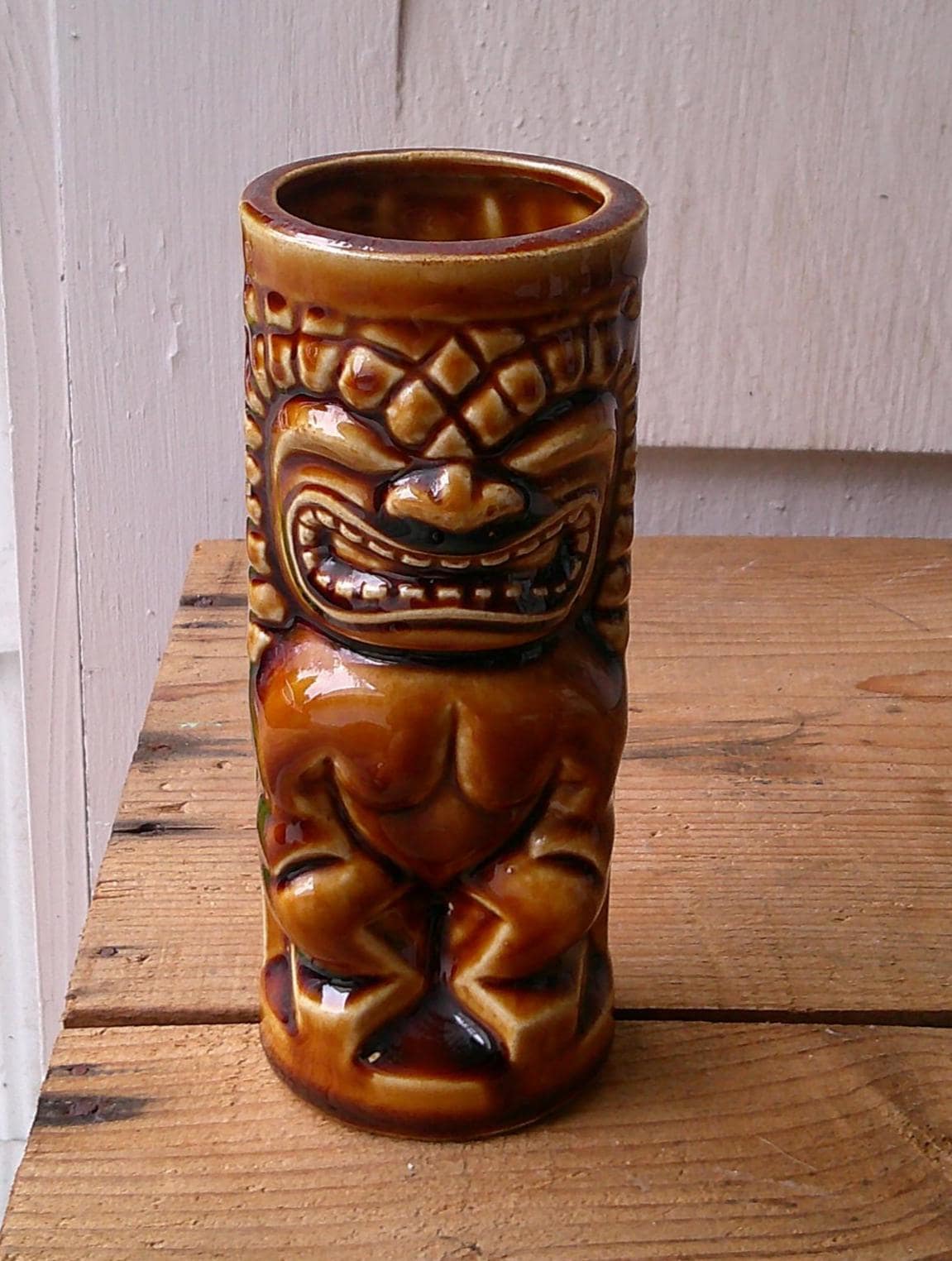 Orchids of Hawaii Brown Ceramic 6