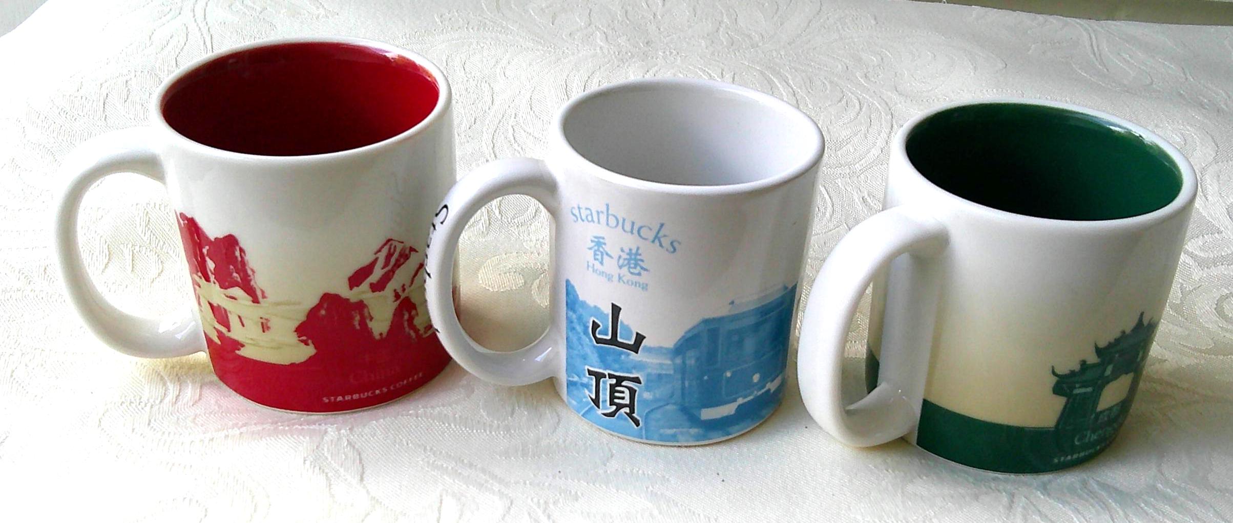 Starbucks Collector Series 3 Oz. Demitasse Mugs~ China~chengdu 