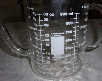Vintage CataMount Glas 900 ml Soße Fetttrenner USA