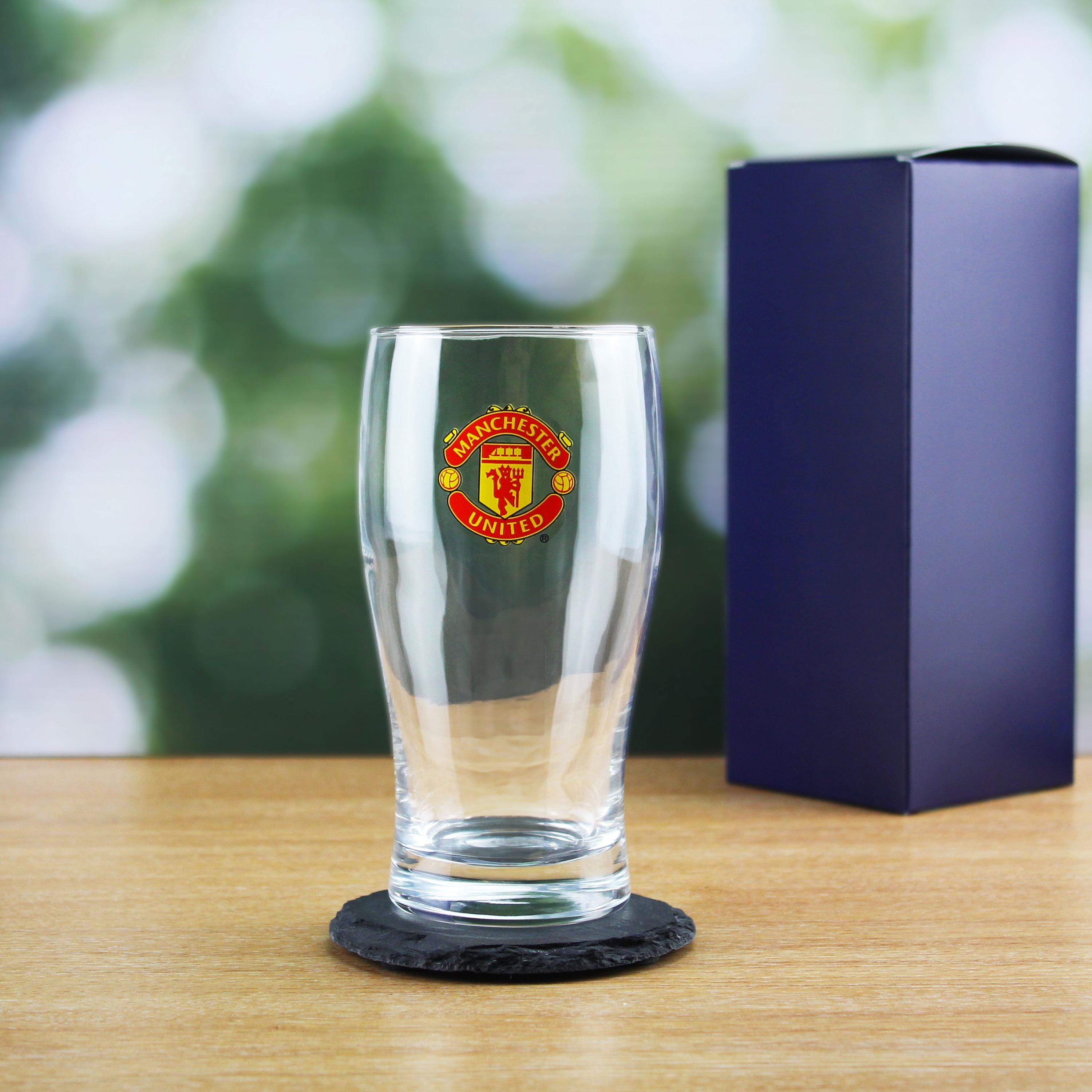 Man Utd Pint Glass - Etsy