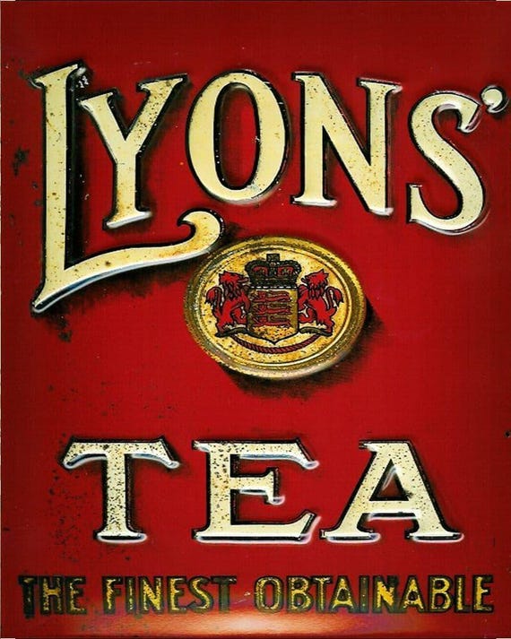 Lyins Tea Image Lyons Tea Logo Original Lyons Tea Sign And Thermometer