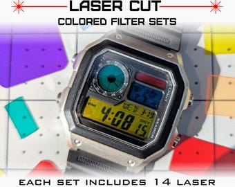 Casio AE1200 (Casio Royale) Laser Cut Two Color Screen Filter Sets for Modding