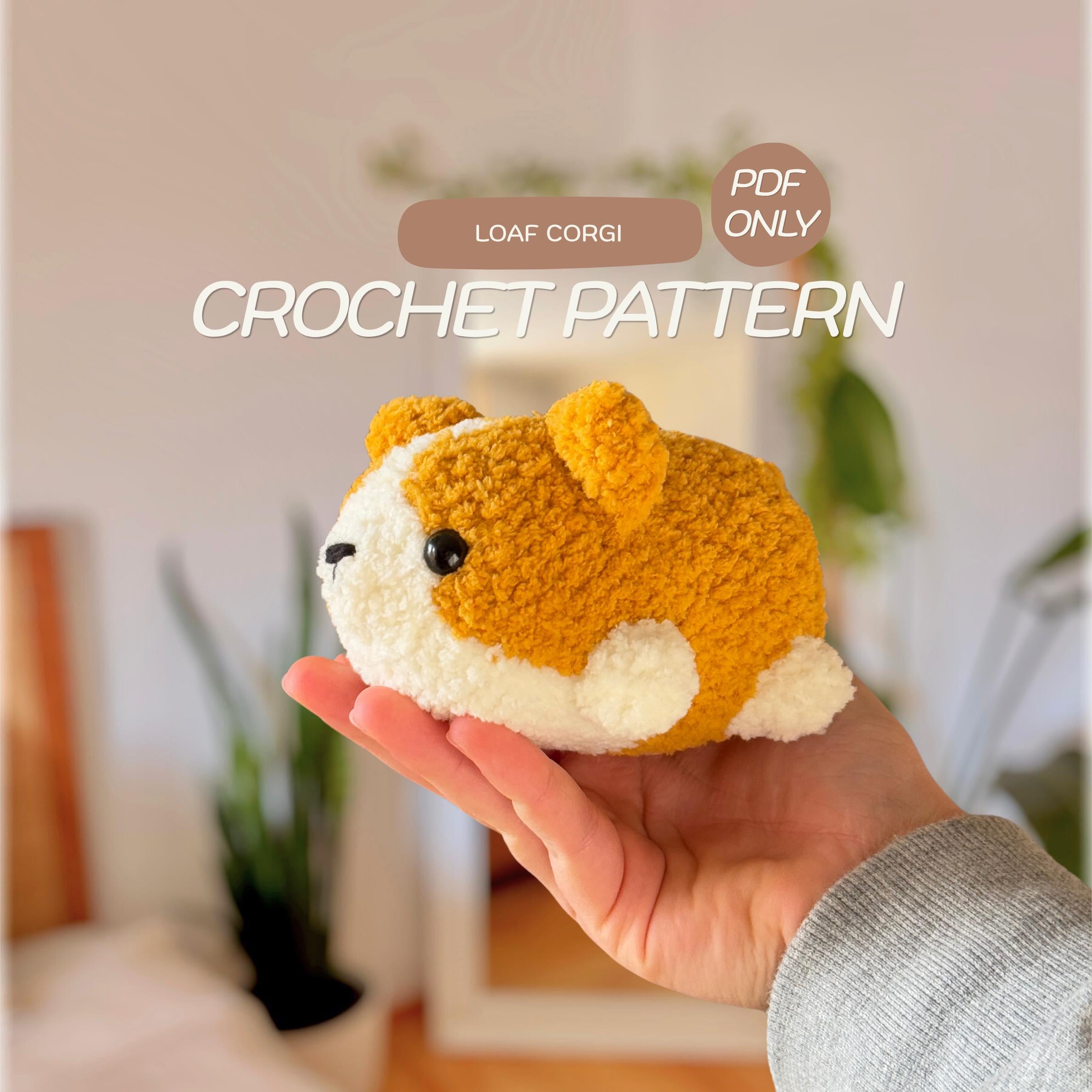 35 Corgi Crochet Patterns for Amigurumi, Pillows, Keychains, and Dog-Lover Gifts 23 Corgi Puppy Crochet