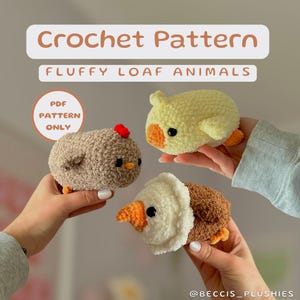 3in1 Fluffy Birds-haakpatroon | Amigurumi dieren haakpatronen