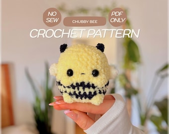 Modèle de crochet Chubby Bee SANS COUTURE