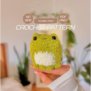 Chubby Frog NO SEW crochet pattern