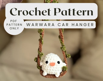 WaraWara Crochet Pattern / Ghibli Car Hanger Crochet Pattern