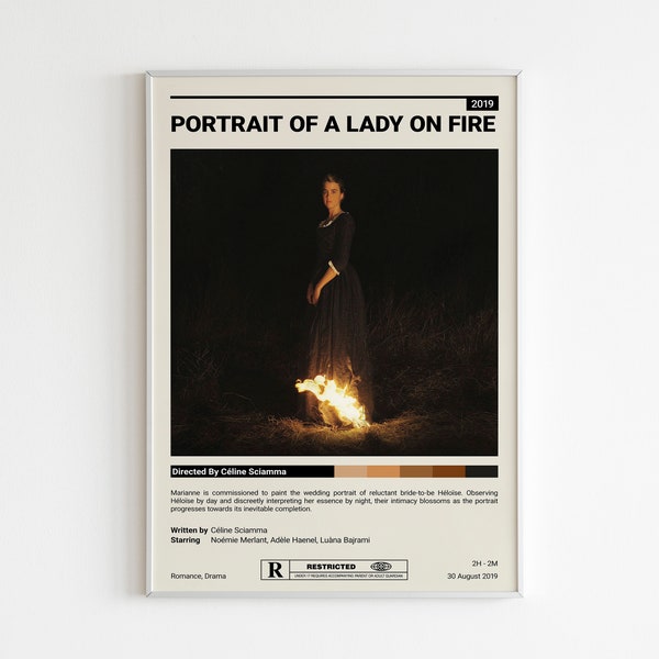 Portrait Of A Lady On Fire Poster, Portrait Of A Lady On Fire Print, Celine Sciamma, Noemie Merlant, Wall Art Print, Living Room Wall Art