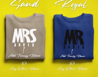 Mr. and Mrs. Couple Hoodie the Perfect for Couples, Great for Engagements and Anniversaries