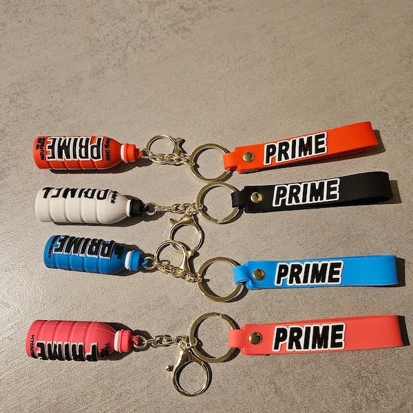 Prime, Prime Bottle Keyring, Energy Drink, Stocking Filler, Keychain Gift, Bottle Keyring.