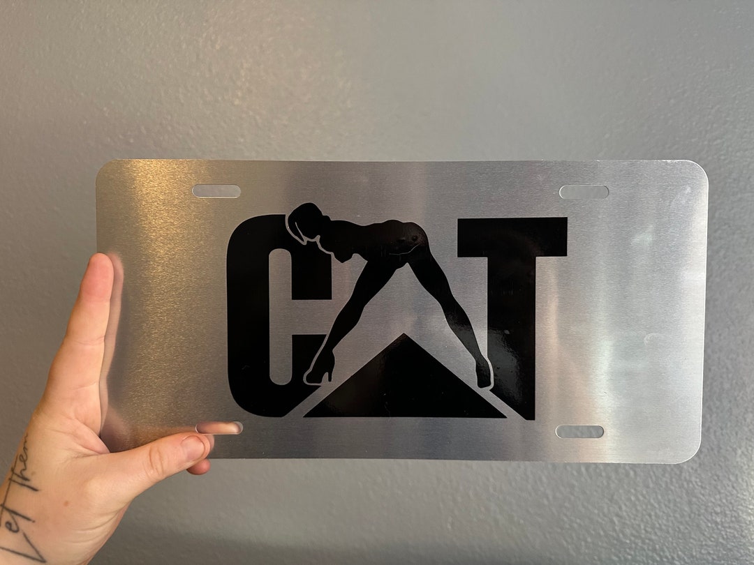 CAT License Plate Etsy