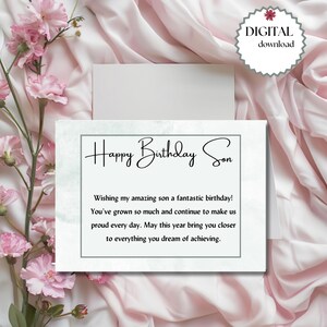 Printable 7x5  Birthday Greeting Card – Instant Download, Blank Inside, Perfect for Custom Messages and Any Special  Birthday Celebration.